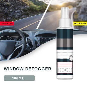 

100ml Car Windshield Glass Cleaner Waterproof Anti-Fog Agent Window Liquid Spray With Towel Auto Care Accessories