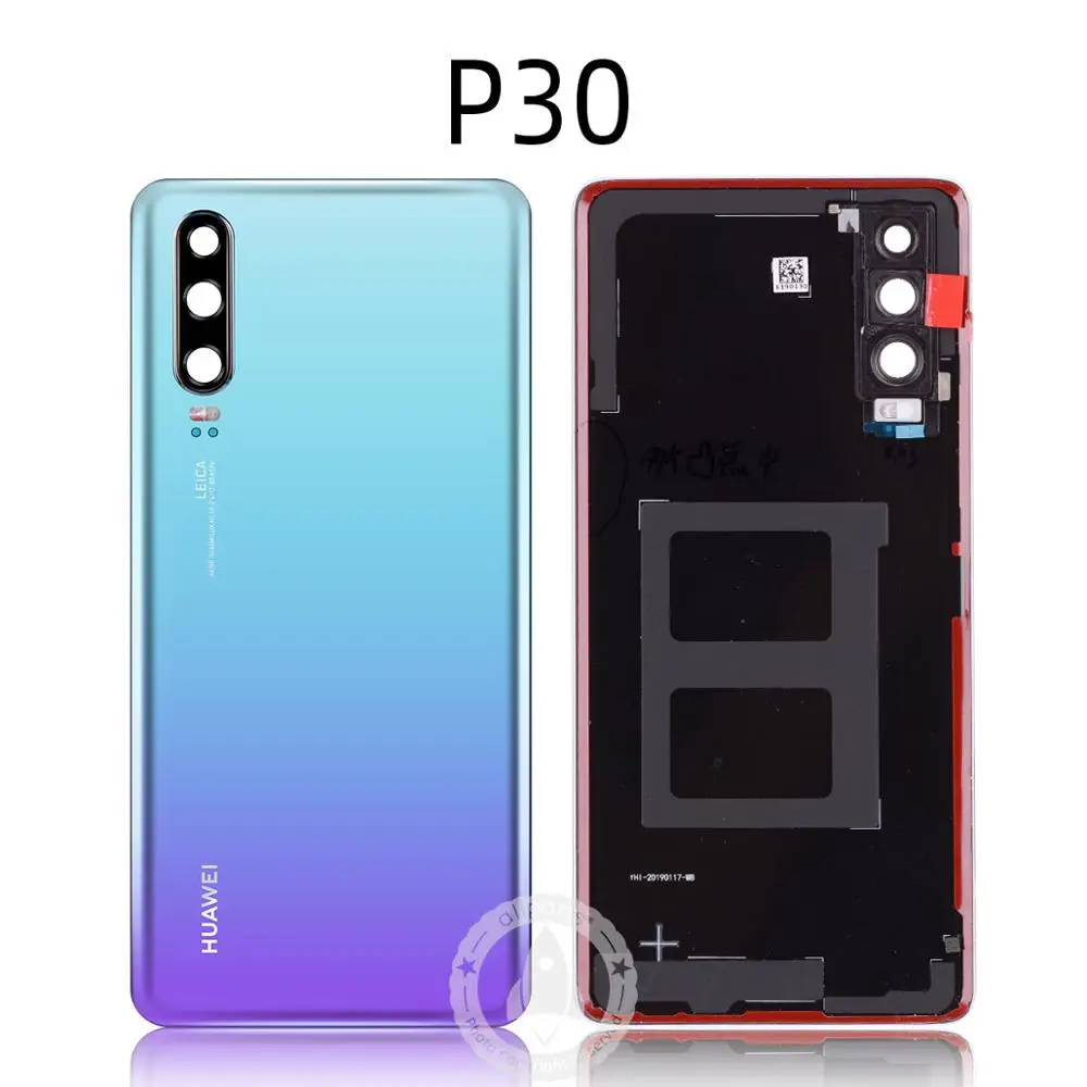 P30 Sky Задний корпус для huawei P30 Pro задняя крышка стеклянная батарея с Замена объективов камеры для huawei P30 Задняя крышка батареи - Цвет: P30 Sky