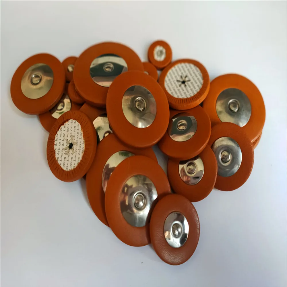 1 Set Yamaha Sassofono Sax Di Ricambio Soprano/Alto/Tenor Saxophone Sax Di Ricambio A Fiato Marrone Fuax Pad In Pelle