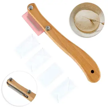 

Bread Bow Knife Curved Baguette French Toast Cutter with 4 Blades Bakery Tool For Cutting Bread Kitchen Bakery Tools