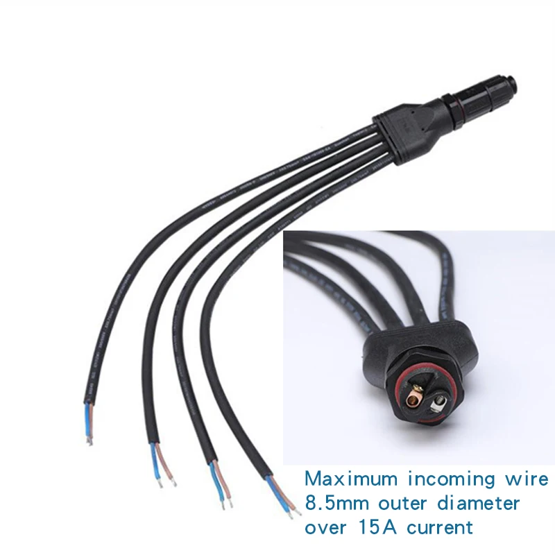 IP67 M19 Screw Waterproof Connect Wire Y-Type Splitter Crimped One Out Two Three Four Five LED Connector | Обустройство дома