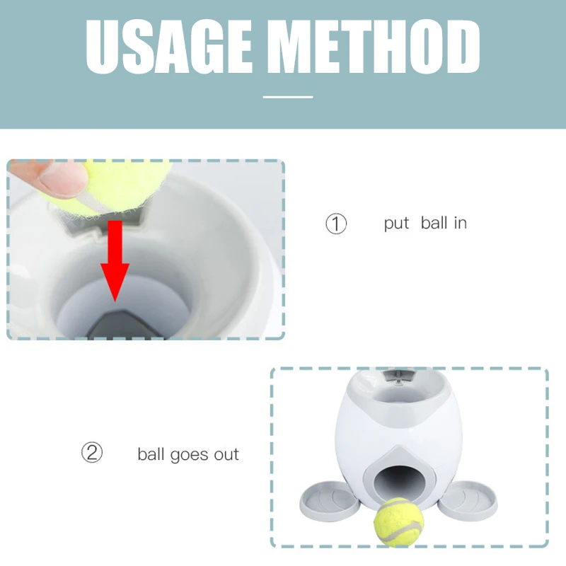 Интерактивная машина для выкидывания мяча теннисной пусковой установки для собак, игрушки для домашних животных, машина для выкидывания мяча, устройство для выкидывания мяча с мячом