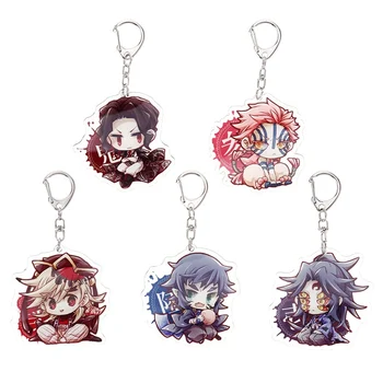 

Anime Demon Slayer: Kimetsu No Yaiba Key Chains Two-sided Keychain Cosplay Cute Acrylic Pendant Keyring