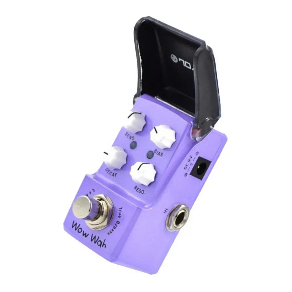 Metal Wow Wah Electric Guitar Effect Pedal Auto Wah Effector Sensitivity Bias Resonance Decay Knob
