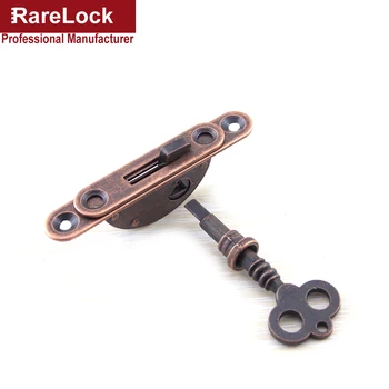 

Rarelock Antique Cabinet Lock for Jewelry Box Wooden Dressing Case Man Bookcase Drawer Gift Storage-box MMS524 ii
