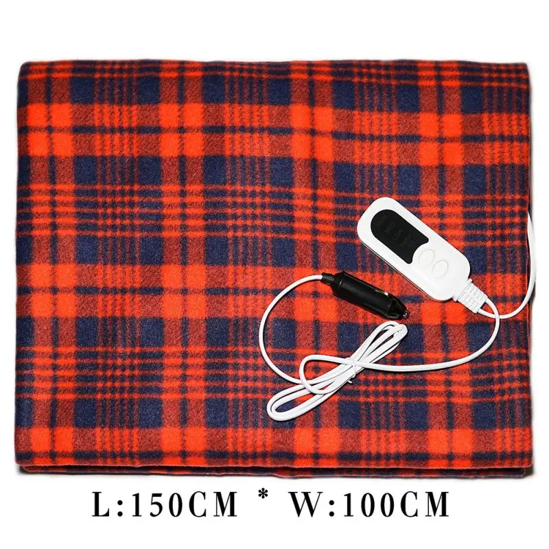 New Automotive Electric Blankets 12V Heated Smart Multifunctional Travel With High/Low Temp Control Cold Weather Supplies