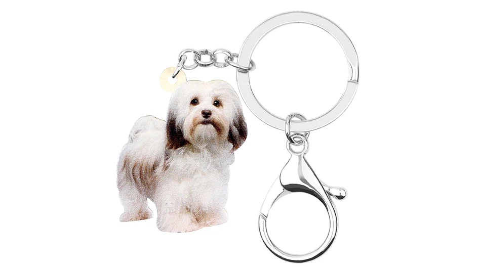 Lhasa Apso Dog Pup Acrylic Key Ring Multicolor Keychain Jewelry Lhasa Apso  Collectables & Art suneducationgroup.com