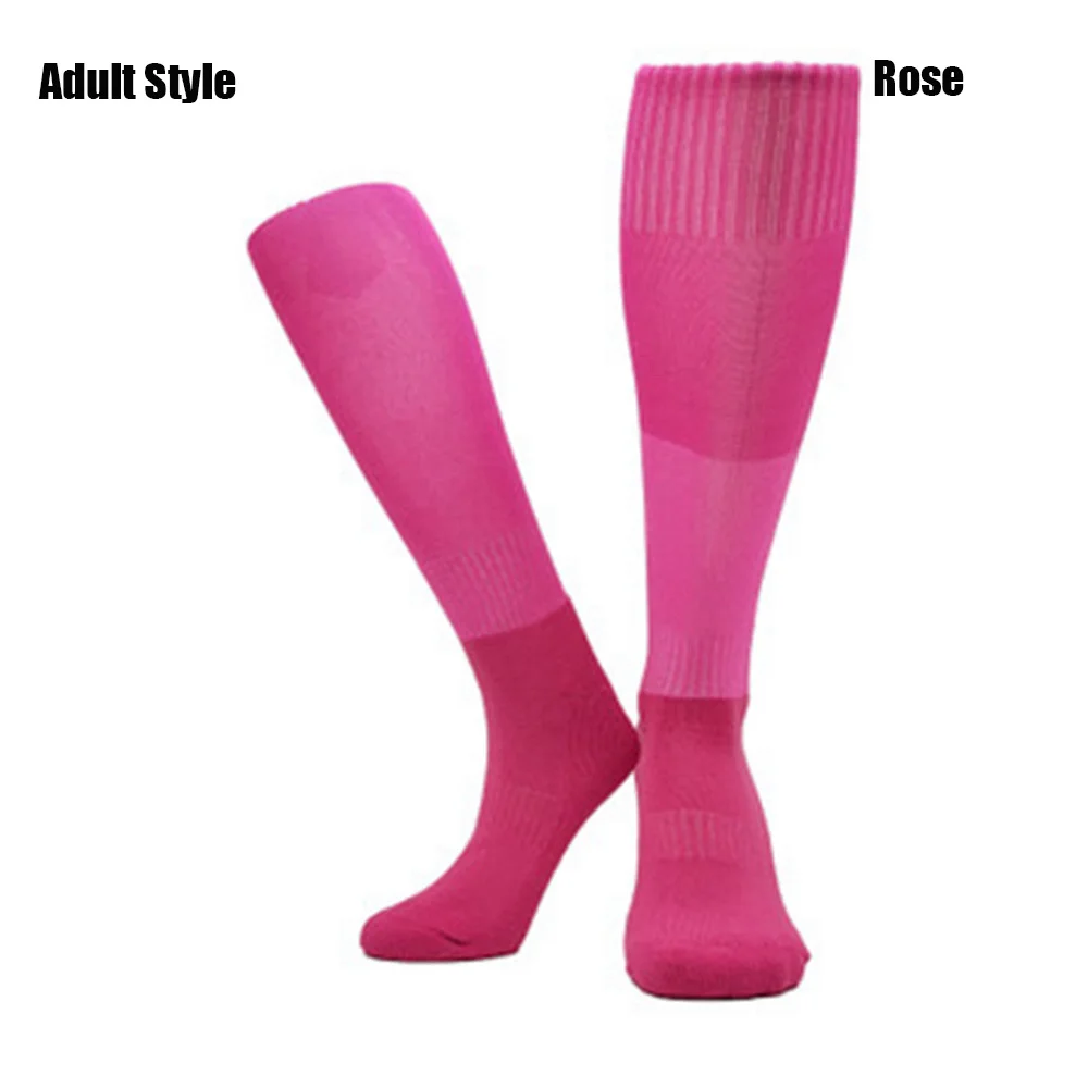 Adult Style-Rose 1 пара, для улицы, профессиональные, зимние, для женщин и мужчин, спортивные носки, для детей, хлопок, полиэстер, для катания на лыжах, длинные носки, для велоспорта, для бега - Color: Adult Style-Rose