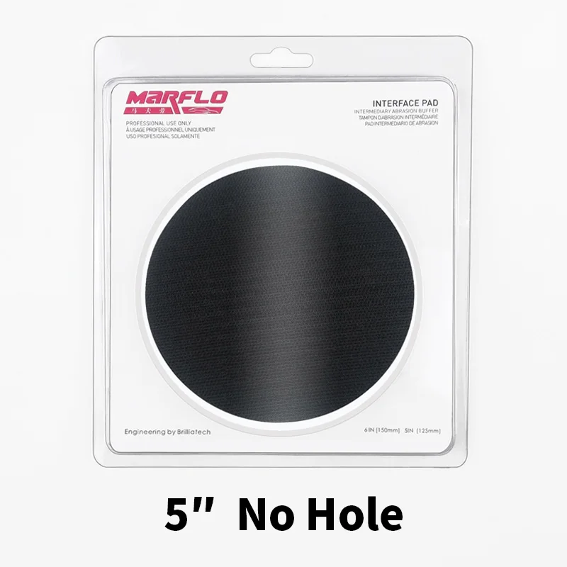 5inch no dust hole Marflo " 6" Полировочная губка интерфейс колодки для опорной пластины и колодки помещены Двойного Действия Полировщик да полировальная машина - Цвет: 5inch no dust hole