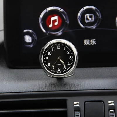 Black Clock Автомобильный орнамент, креативные светящиеся часы, термометр, модный Автомобильный интерьер, цифровой указатель, часы, украшения, аксессуары - Название цвета: Black Clock
