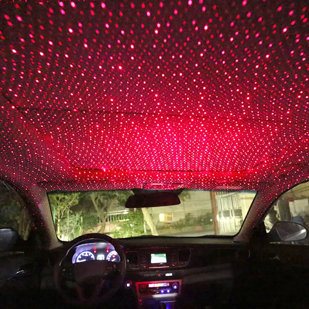 Led Car Roof Laser Projection Atmosphere Light Usb Starlight Night