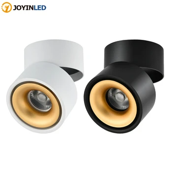 

led downlight surface mounted ceiling 7W/10W/12W/15W spotlight,Foldable and 360 degree rotatable COB Lamp for living room