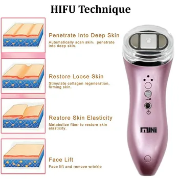 

Eye Care Safe Hifu Ultrasonic Wrinkle Remove Facial Machine RF Effective Mini Portable Tightening Skin Rejuvenation Anti Aging