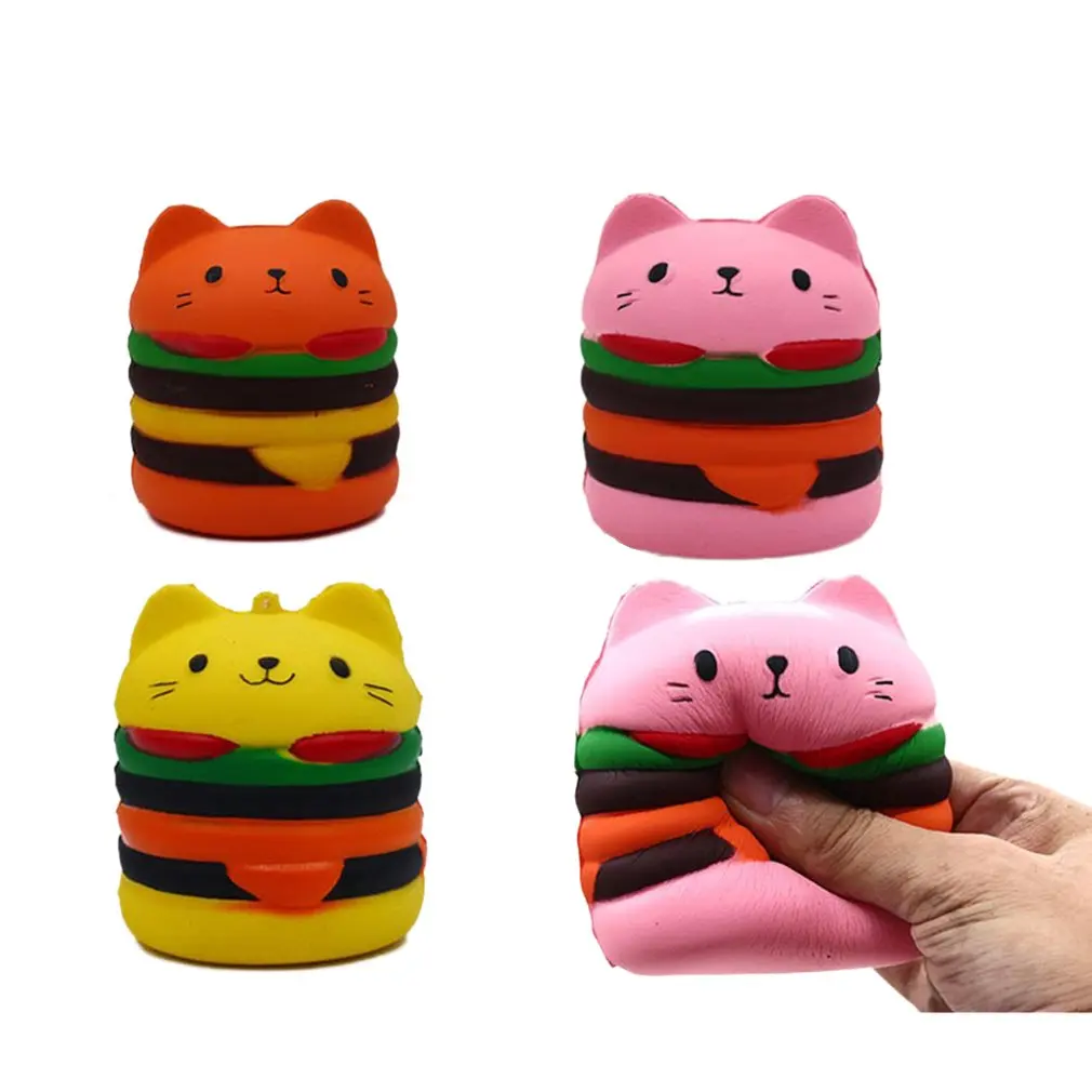 Моделирование Burger игрушки для кошек медленный рост игрушки медленный подъем каваи игрушки Мягкий отскок снятие стресса подарок Vent игрушки