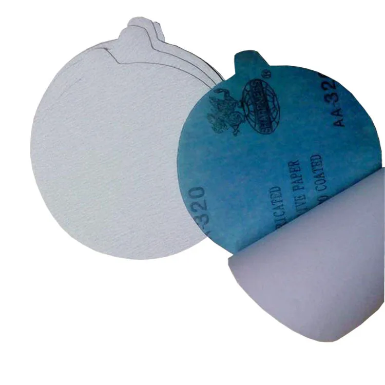 Острый белый песок резкость шлифовальный диск резинка песок бумага Флокированная наждачная бумага для полирования клейкая наклейка SNAD бумажный диск