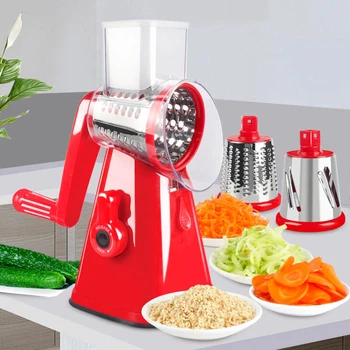

Manual Vegetable Cutter Multifunctional Round Mandoline Slicer Potato Shredder 2020 Newest Kitchen Accessories Gadgets Tools