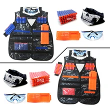 

Kids Outdoor Game Tactical Vest Holder Kit Game Guns Accessories Toys for Nerf N-Strike Elite Series Bullets Boys Gifts Toy