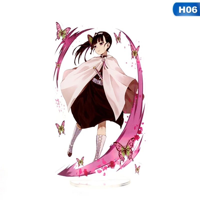 6 Японское аниме Demon Slayer: Kimetsu No Yaiba Kamado Tanjirou Kamado Nezuko фигурка на акриловой подставке модель настольного декора Косплей - Цвет: 6