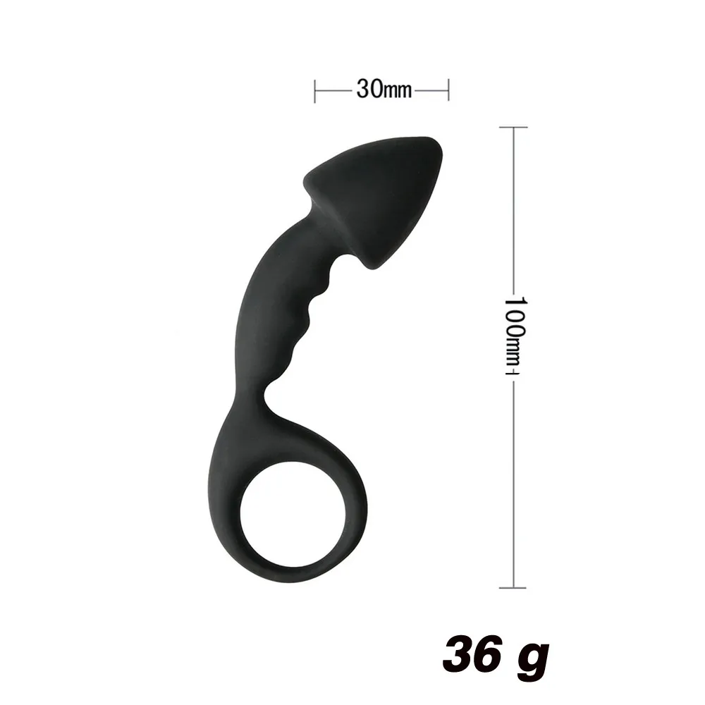 1 X Anal Plug Medical silicone Sex Toys Beads Anal Chain Plug Play Pull Ring Ball Men Women Adults Sex Toys L0920