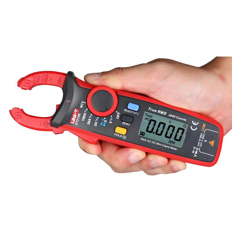 UT210E UNI-T UNI T UT210E True RMS мини Цифровые токовые клещи AC/DC напряжение Авто Диапазон VFC емкость Бесконтактный мультиметр - Цвет: UT210E