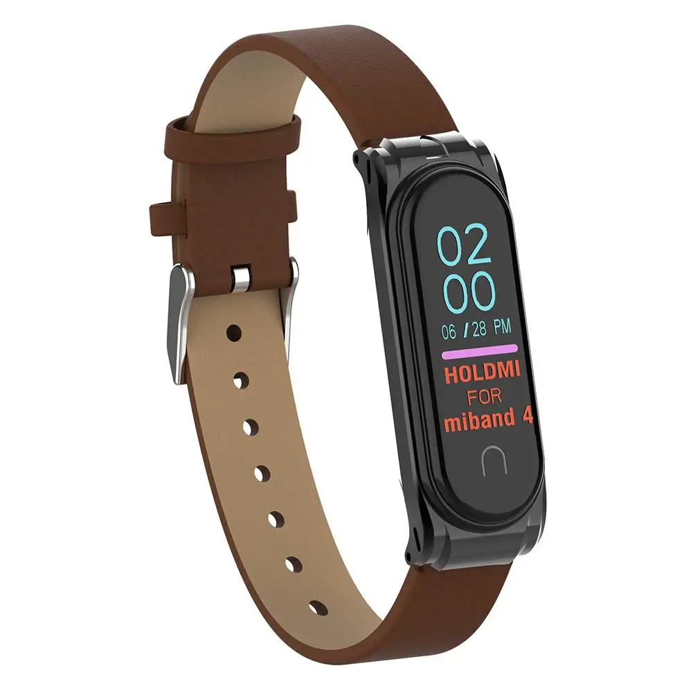 Высокое качество для mi Band 3 4 из искусственной кожи ремешок для часов модный фитнес-трекер сменный наручный ремешок для Xiaomi mi Band 3 4