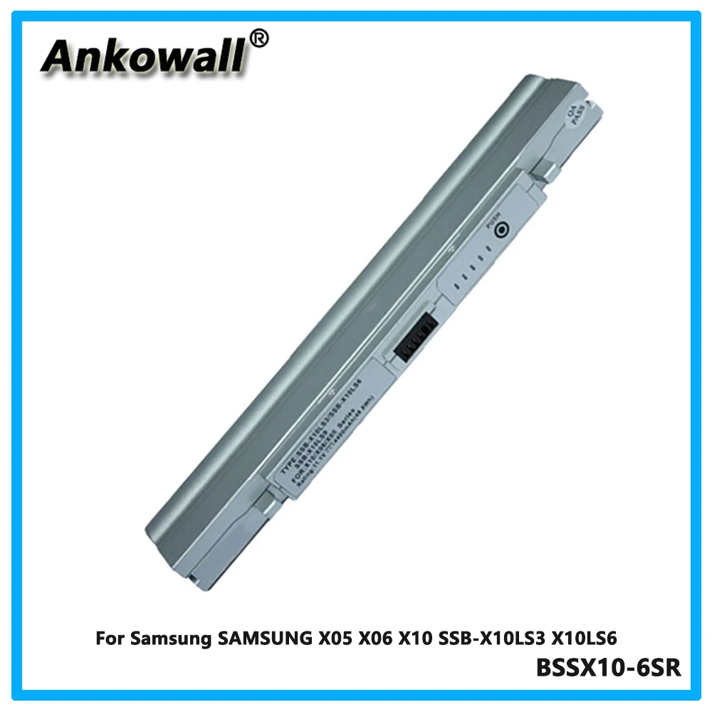 

For Samsung SAMSUNG X05 X06 X10 SSB-X10LS3 X10LS6 Laptop Battery 6-pin