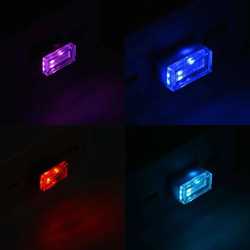 5 цветов, мини USB светодиодный беспроводной светильник, автомобильный атмосферный светильник, красочные аксессуары, британский модельный автомобильный светильник, интерьерный светильник