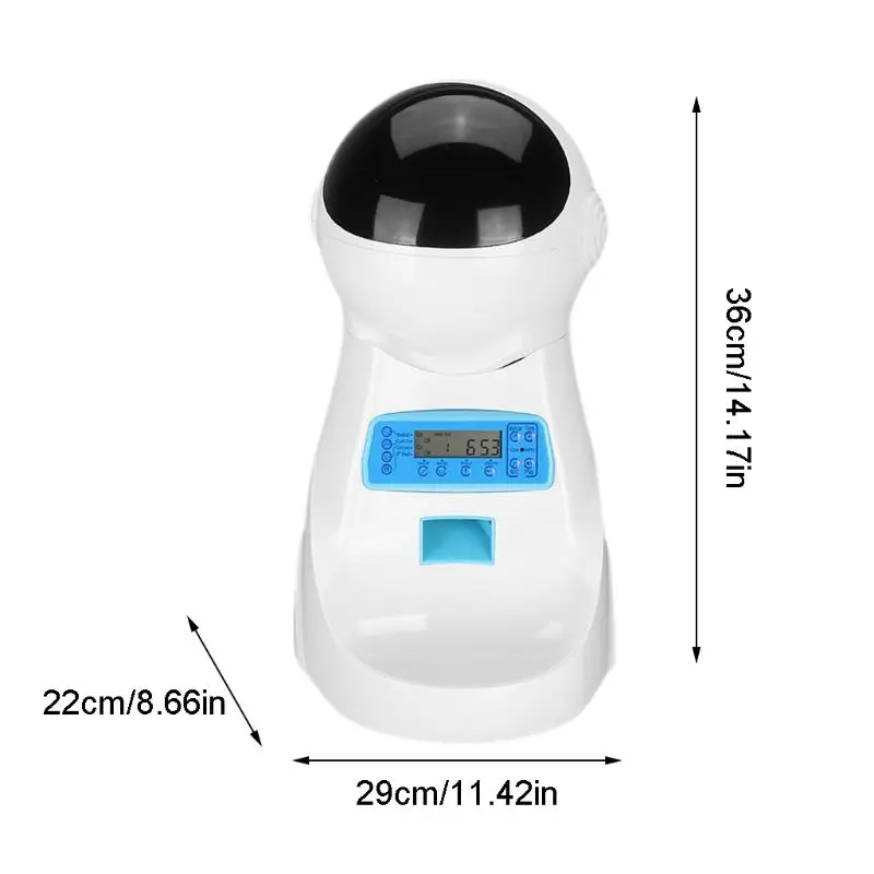 

Automatic Cat Feeder Pet Food Dispenser for Medium and Large Dog Voice Recorder