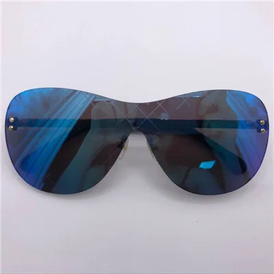 No2 Sunglasses Овальные женские солнцезащитные очки без оправы, без оправы, зеркальные, UV400 линзы, винтажные, Ретро стиль, солнцезащитные очки с оригинальной коробкой - Цвет линз: No2 Sunglasses