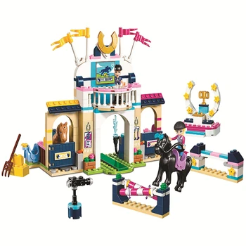 

Girls Friends Stephanie's Obstacle Course with 41367 01077 Building lepining Blocks Bricks lepinblocks Toys gift