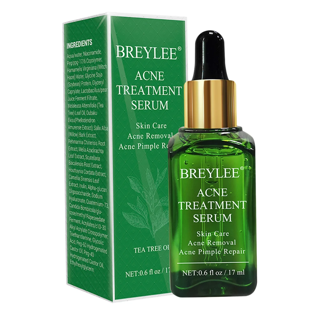 BREYLEE 17ml Tea Tree Acne Treatment Face Serum Scar Remover Hydrating