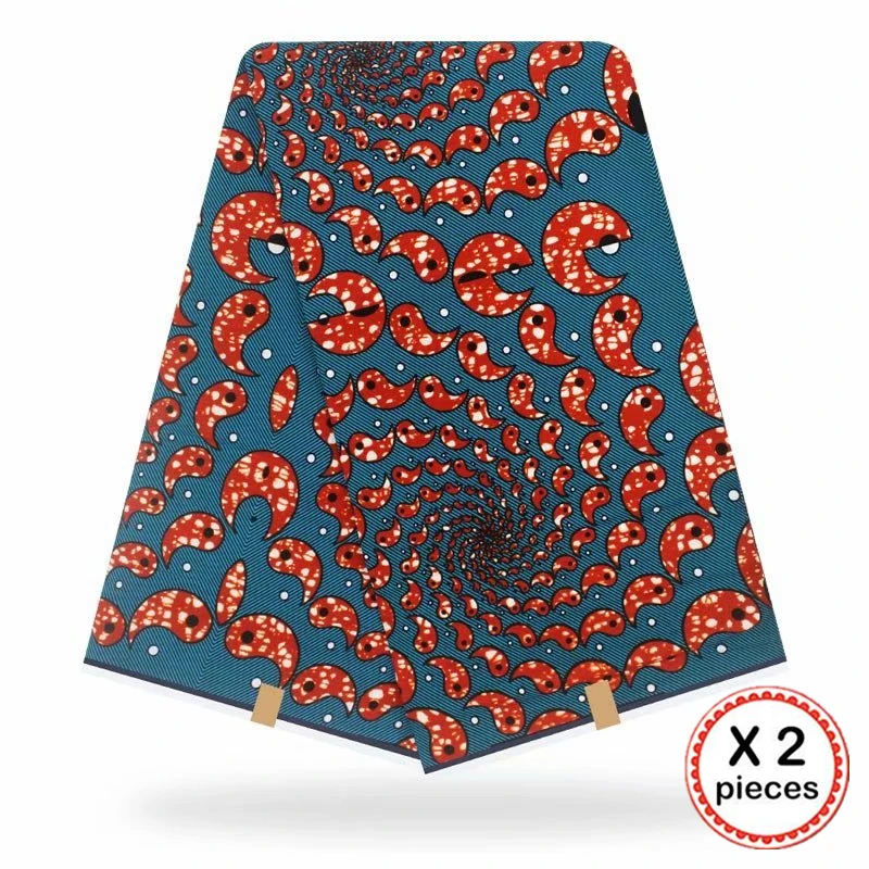 Анкара африканская ткань 12 ярдов Хлопок нигерийский стиль швейная африканская вощеная ткань принтом Гана для свадебного платья 11019