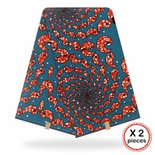 Анкара африканская ткань 12 ярдов Хлопок нигерийский стиль швейная африканская вощеная ткань принтом Гана для свадебного платья 11019