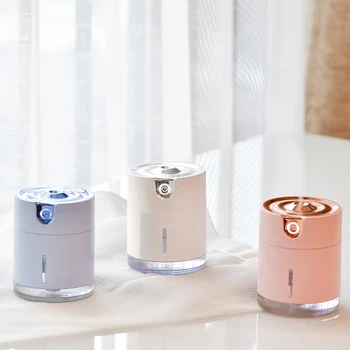 

300ML USB Ultrasonic Air Humidifier Portable Rechargeable with 2000mAh Battery Essential Oil Aroma Diffuser with 7 Colors Light