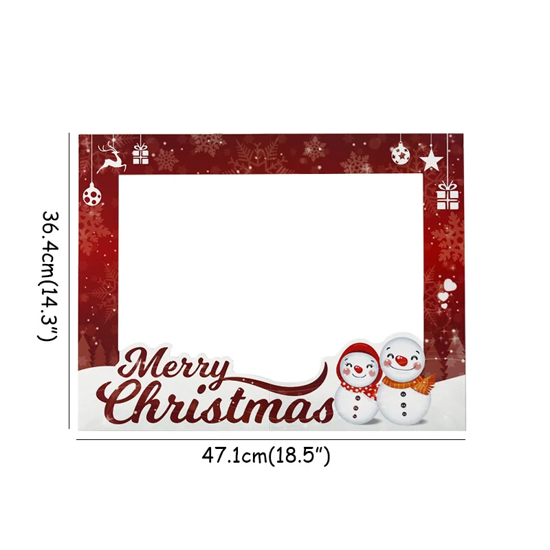 Photo booth2 Joy-Enlife рождественские украшения для домашнего декора новогодние очки повязка на голову фоторамка реквизит Детские Рождественские подарки реквизит для фотосессии Navidad - Цвет: Photo booth2