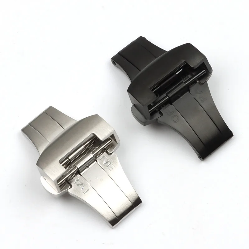 22 мм аксессуары для часов Пряжка из нержавеющей стали двойной пресс-Бабочка