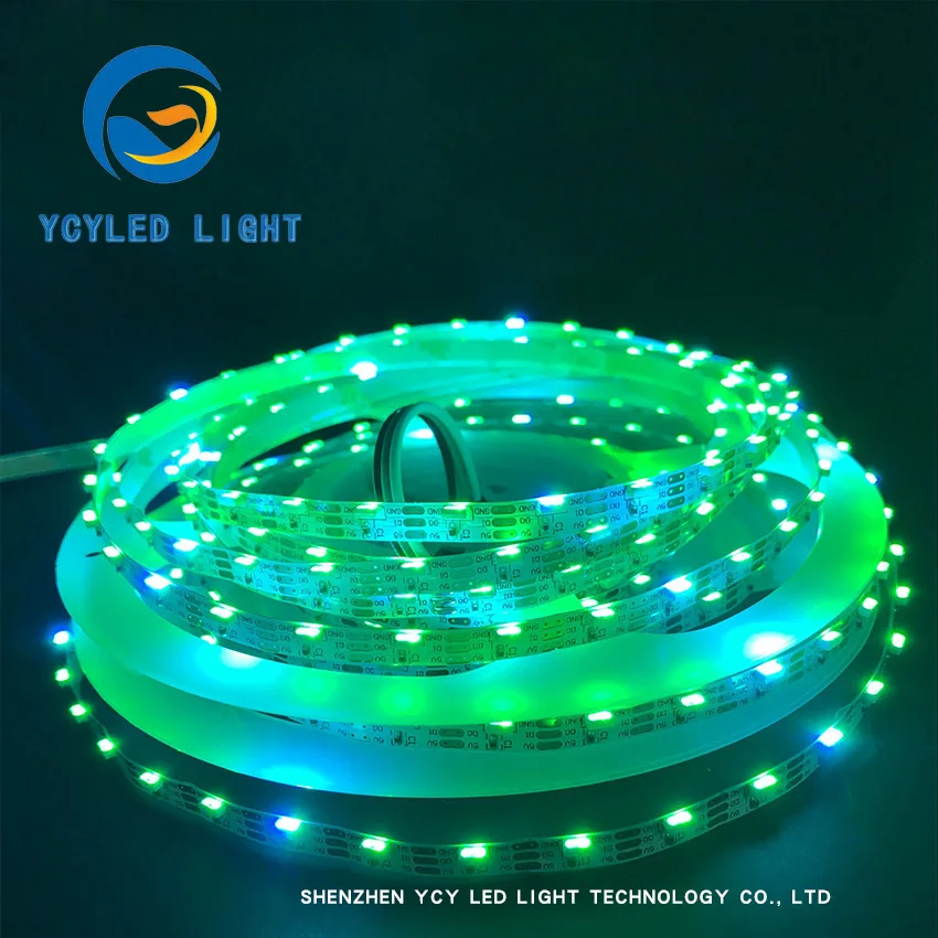 5V 72 светодиодов/m ws2812b SK6812 сбоку излучающих индивидуальных neopixel адресуемых Цифровой пикселей rgb светодиодные ленты ws2812 программируемый Светодиодная лента