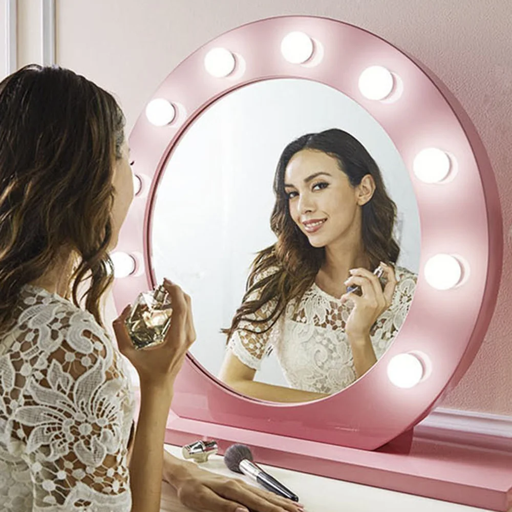 

Makeup Mirror Light USB Operated Hollywood Style LED Vanity Dimmable Dressing Table Mirror Light Bulbs Cosmetic Lamp