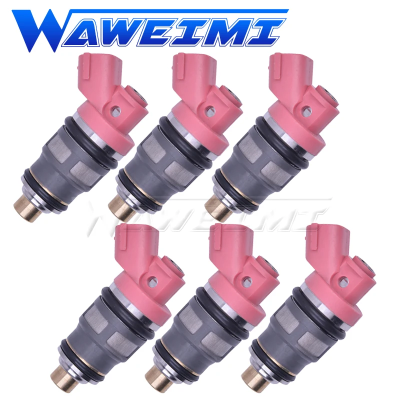 US $102.80 WAWEIMI 6 Pieces Fuel Injector 2325046100 2320946100 For TOYOTA SUPRA ARISTO SOARER 1JZ 2JZGTE