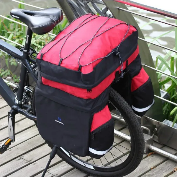 

Riding Equipment Tibet Line Mountain Bike Three-in-One Bag Pack Camel after Rack Bag Tote Bag Waterproof Back Rack Bag