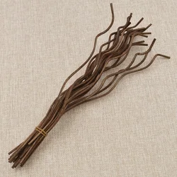 Long Wavy Rattan Reed Diffuser Sticks - 20-Piece Set for Home Fragrance and Air Freshening (Coffee)