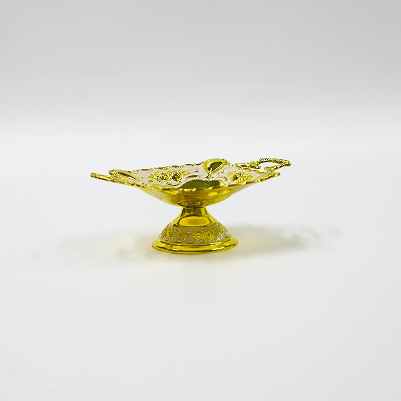 quality luxury fashion alloy small fruit plate royal decoration dried fruit plate home decoration dish