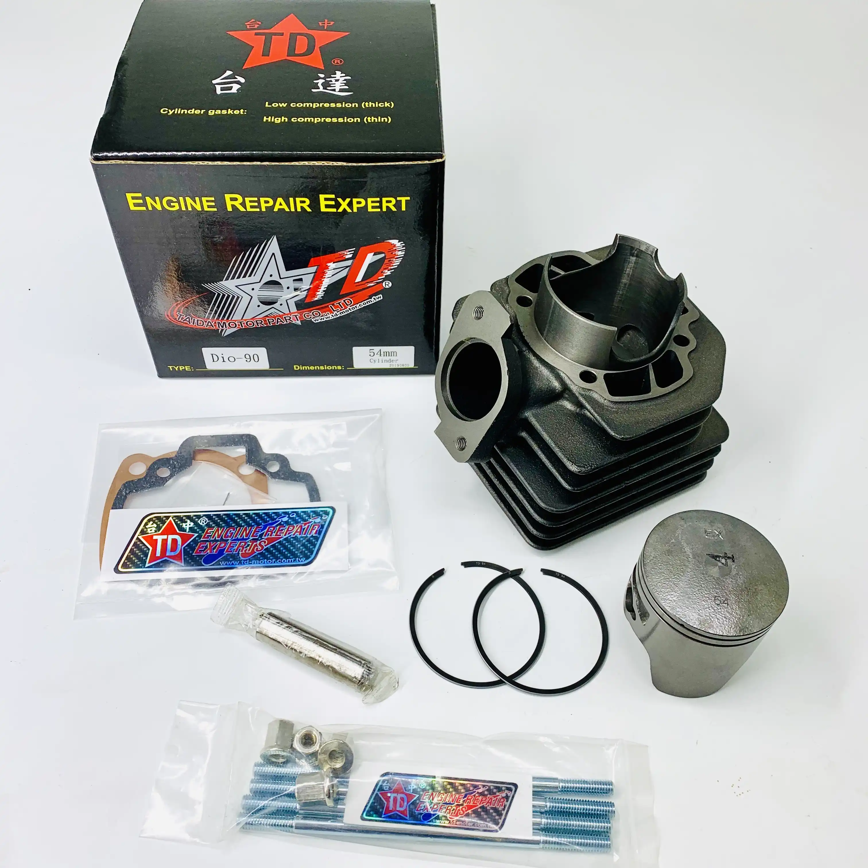 Dio50 Cylinder 125cc Kit 54mm Af 18 24 26 27 28 Piston Big Bore Racing Set Tuning Engine Parts 6 Windows Top Speed Dio 50 Aliexpress