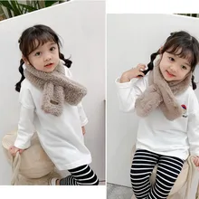 SAGACE/высококачественный теплый детский шарф для малышей; зимние детские аксессуары; однотонная Зимняя Детская манишка из флиса