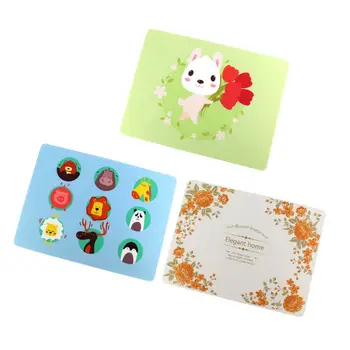 

2020 New Placemats BPA Free Silicone Table Mat Baby Kids Feeding Tableware Pad Cartoon Dining Table Plate Mat 40*30cm