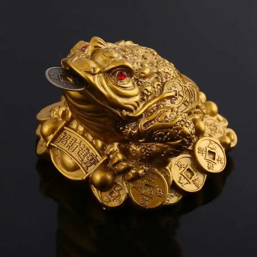 Feng Shui Money Wealth Chinese Fortune Golden Home Office Decoration Tabletop Ornaments Lucky Gifts