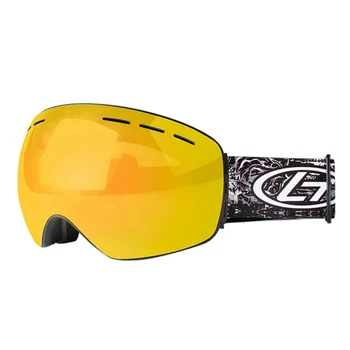 

Men Women Rimless Ski Goggles Double Layers Anti-fog Big Ski Mask Glasses Skiing Snow Snowboard Goggles Eyewear