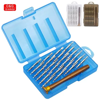 

Screwdriver Set 25 in 1 Multifunction Hand Tool Set for Mobile Glass Watch Laptop Repairing Domestic Use Simple Packing Bits Set