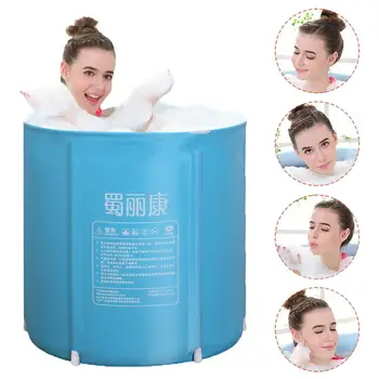 

Plastic Bathtub Thickened Folding Spa BathTub Freestanding Soaking Tub Non-Inflatable Ice Bath Tub For Children Adults New