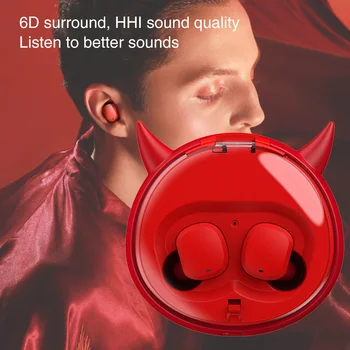 

Bluetooth 5.0 With Charging Box Stereo Mini Cartoon Wireless Earbuds Auto Pairing Built-in Mic Handsfree Outdoor Voice Control